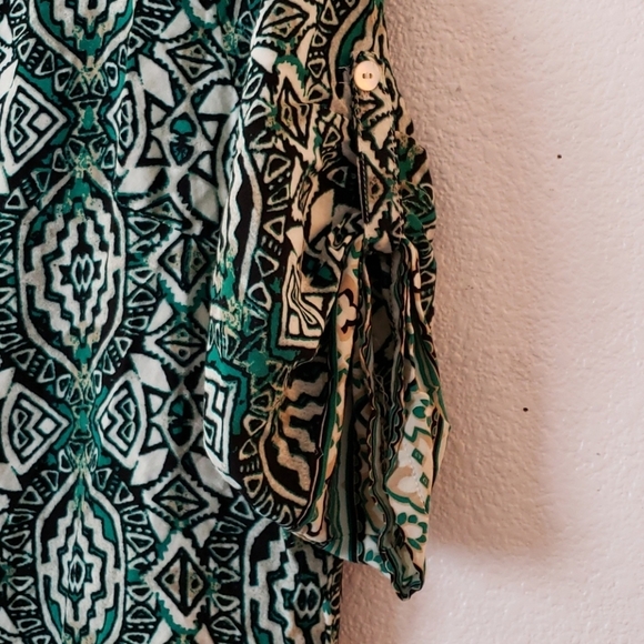 Grifflin Paris Green Modern Print Shift Dress Size S - Picture 6 of 10